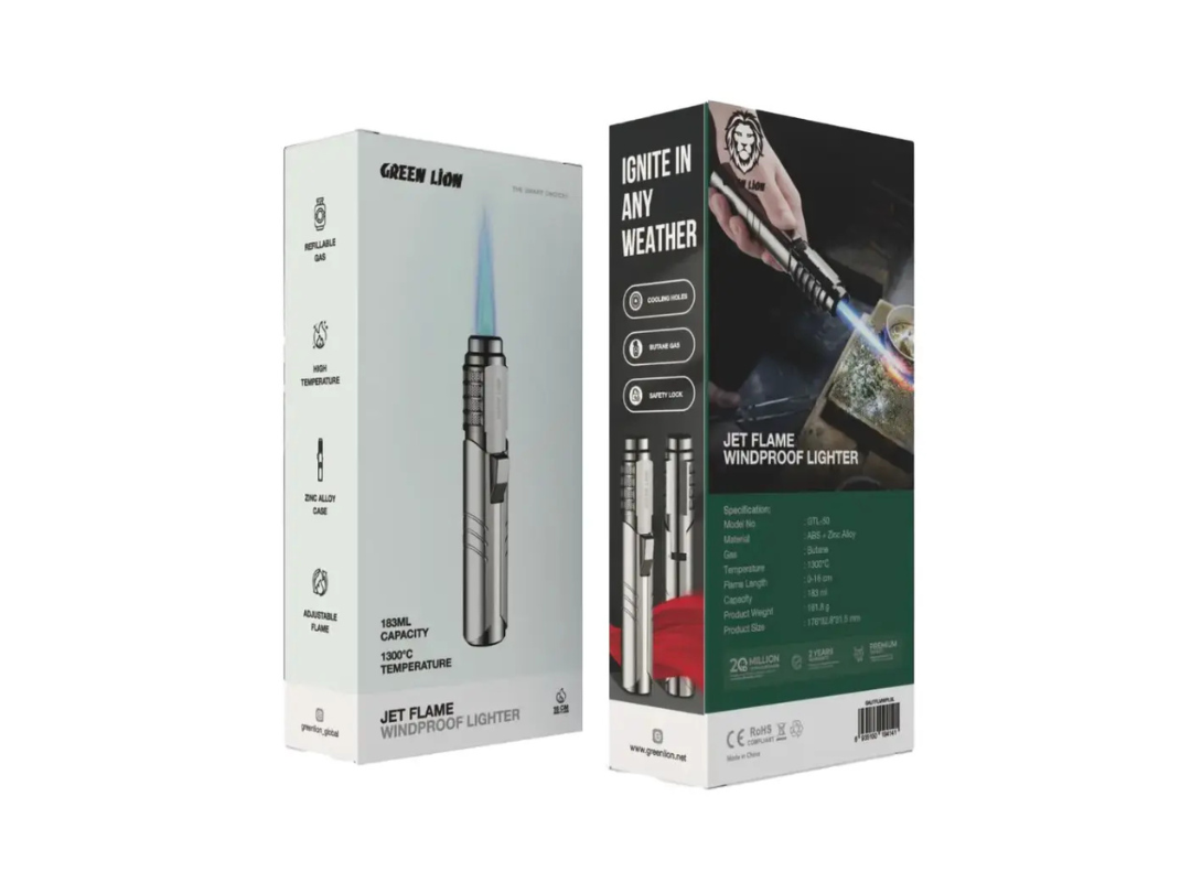Green Lion Jet Flame Windproof Lighter – Silver | Butane Torch Qatar Green Lion Jet Flame Windproof Lighter – Silver | Butane Torch Qatar